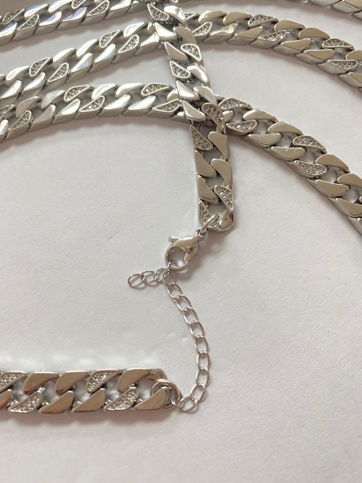 Collar Boss Baño Oro 18K Zirconia