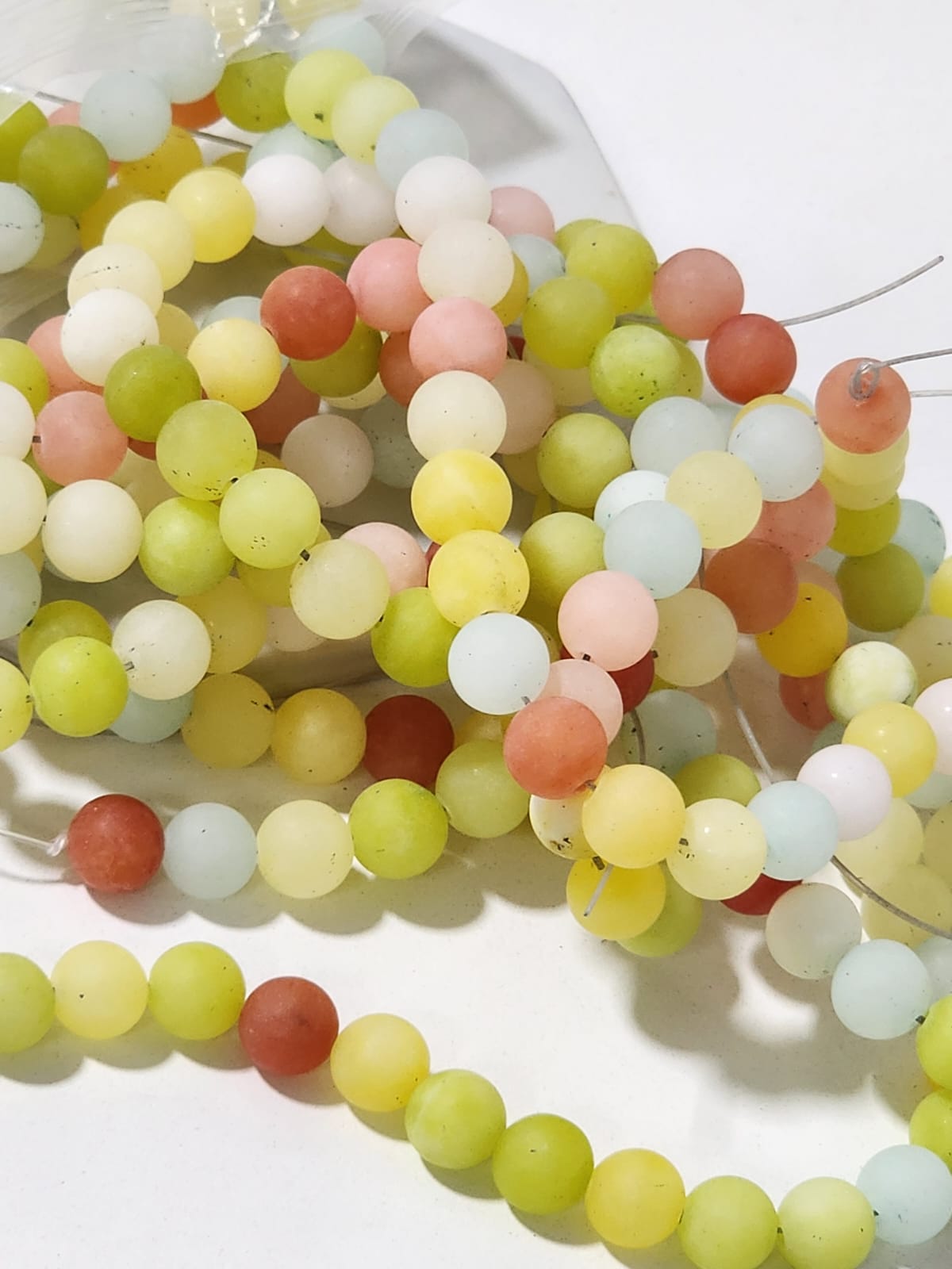 Jade Colores Frosted 8MM / 1 tira