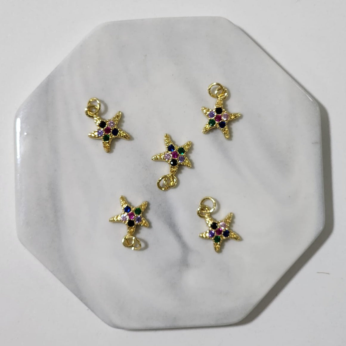 Estrella Mar Baño Oro 18k & Zirconais