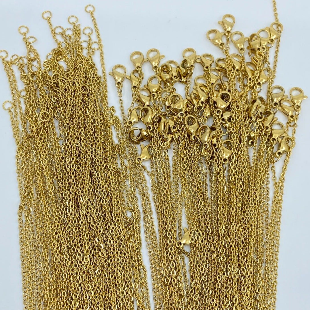 Collar Acero Inoxidable Dorado
