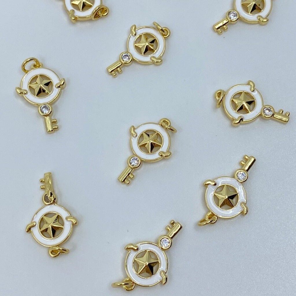 Llave Estrella Baño Oro18k
