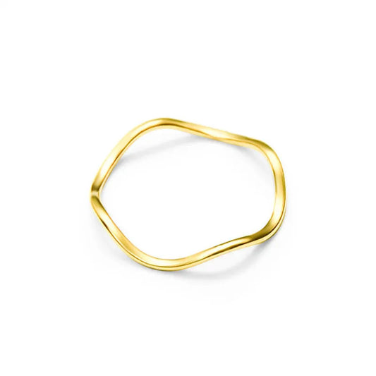 Anillo Geometric Acero Titanio 304