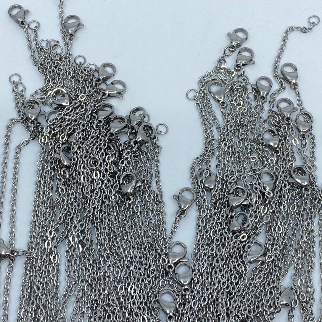 Collar Acero Inoxidable Plateado
