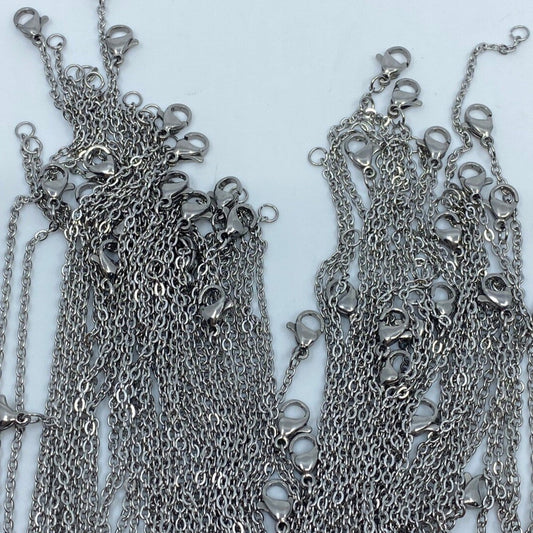 Collar Acero Inoxidable Plateado
