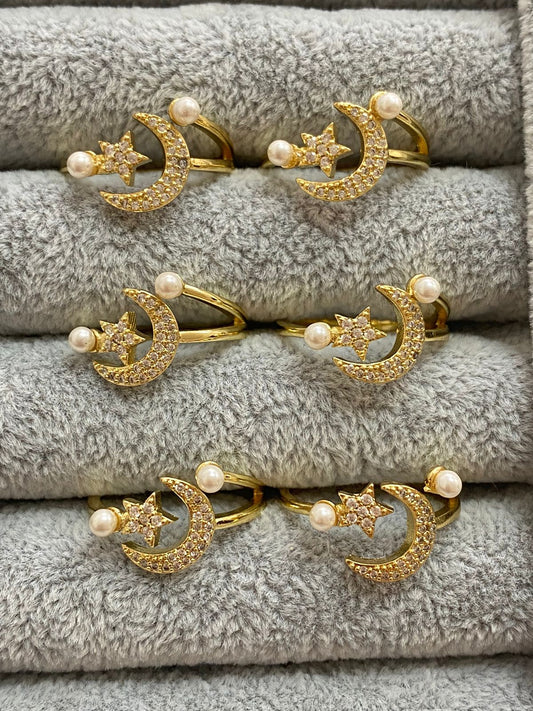 Anillo Ajustable Baño Oro 18k