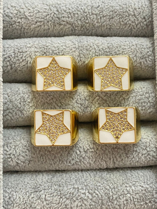 Anillo Ajustable Baño Oro 18k