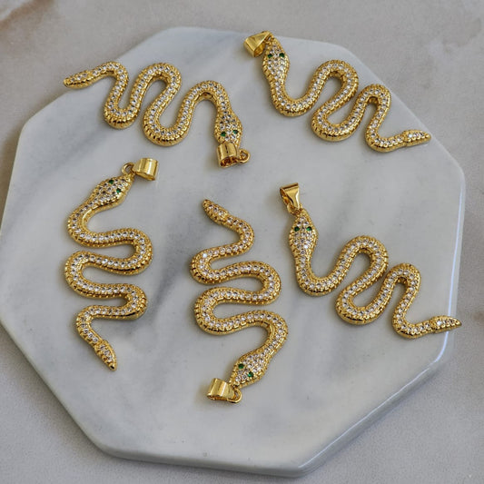 Serpiente Baño Oro18k & Zirconias