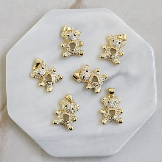 Oso Baño Oro18k & zirconias