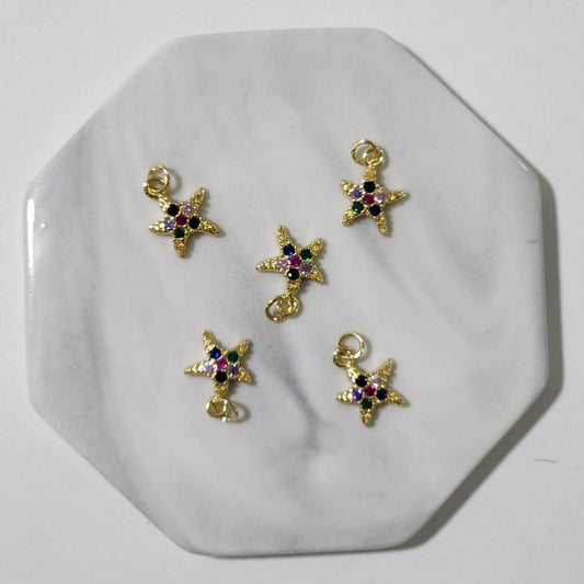 Estrella Mar Baño Oro 18k & Zirconais