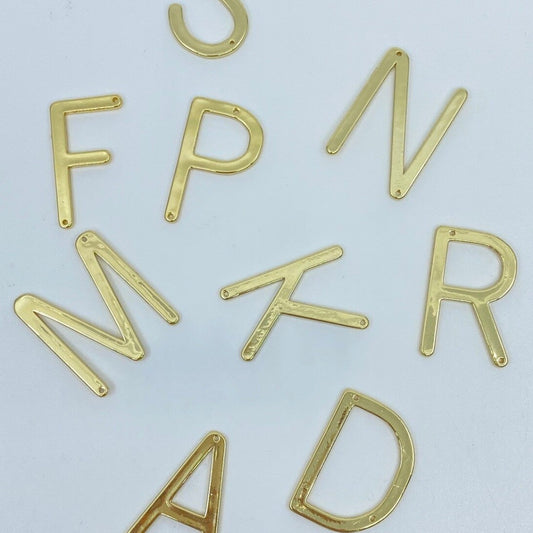 Letra Baño Oro Grande