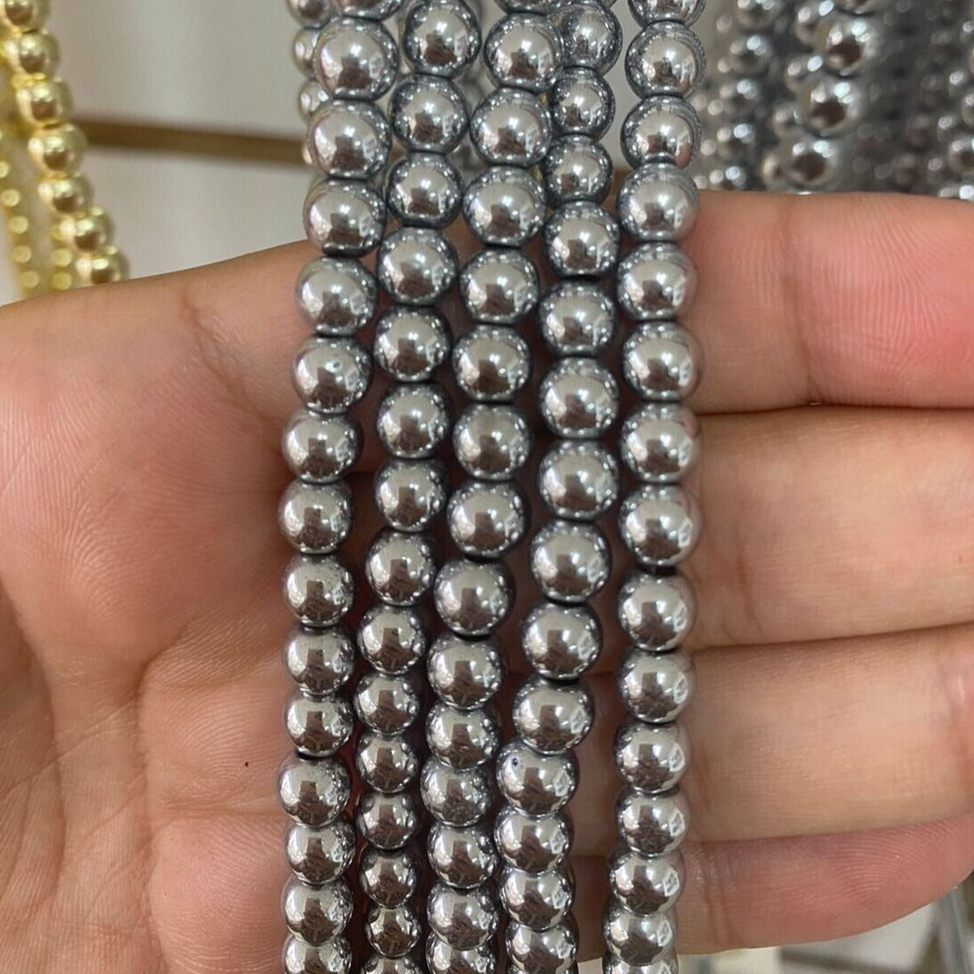Hematite Plateada / 1 tira