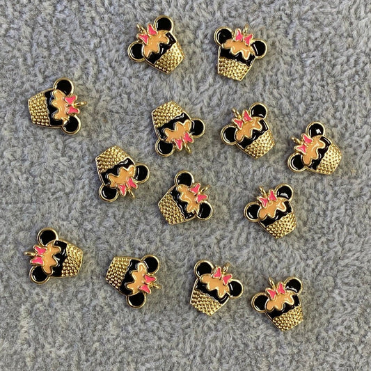 Minnie Cupcake Baño Oro