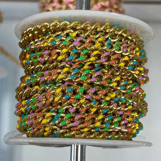Cadena Baño de Oro 18k / 1 metro